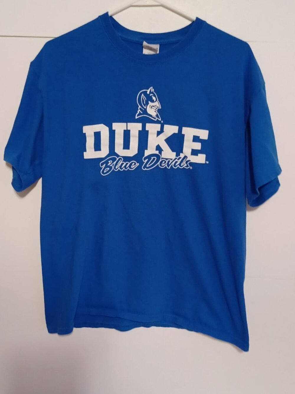 Vintage Gildan Duke Blue Devils Blue Large Short Sleeve T Shirt